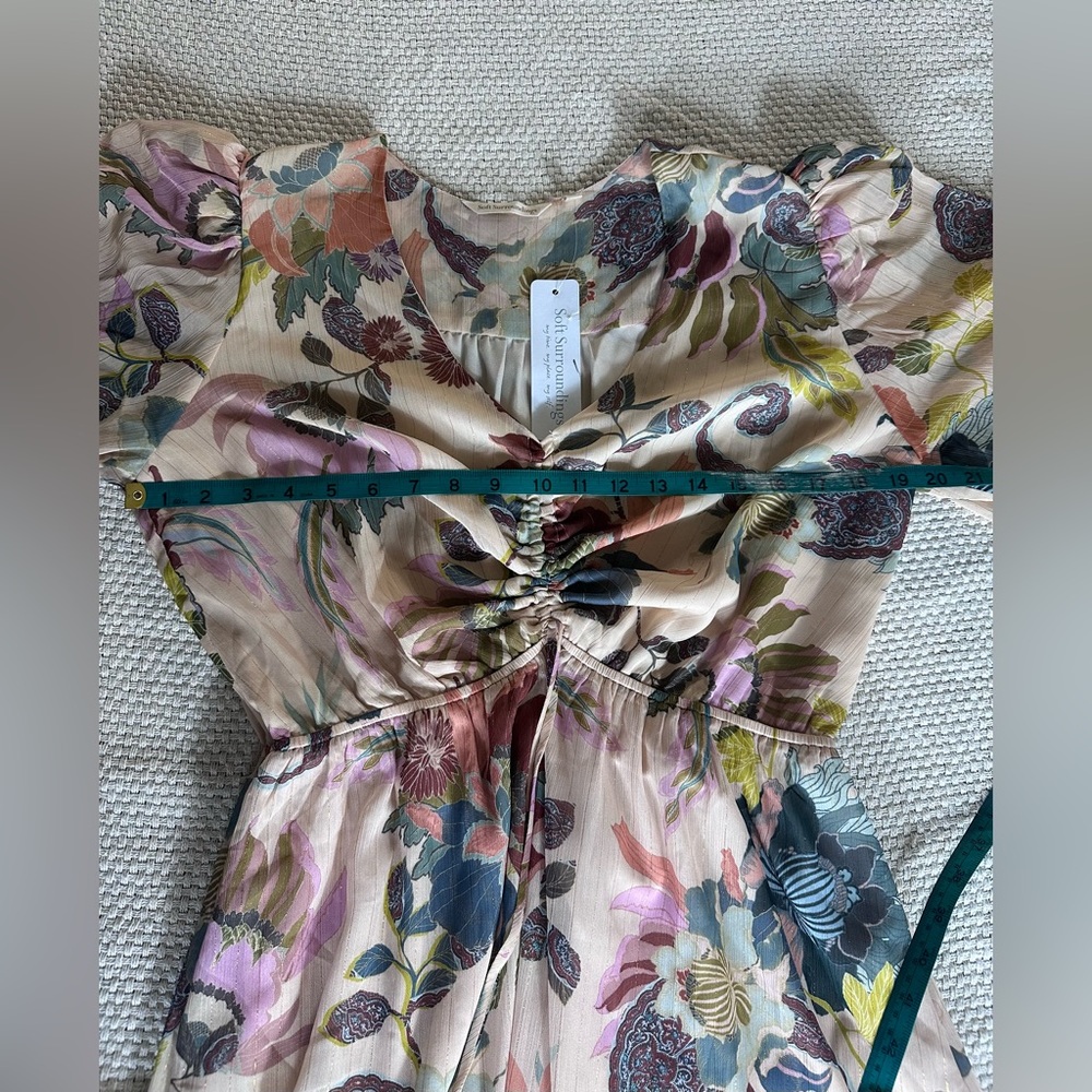 NWT Soft Surroundings Floral Print Maggie Dress - Size Large - Picture 10 of 11